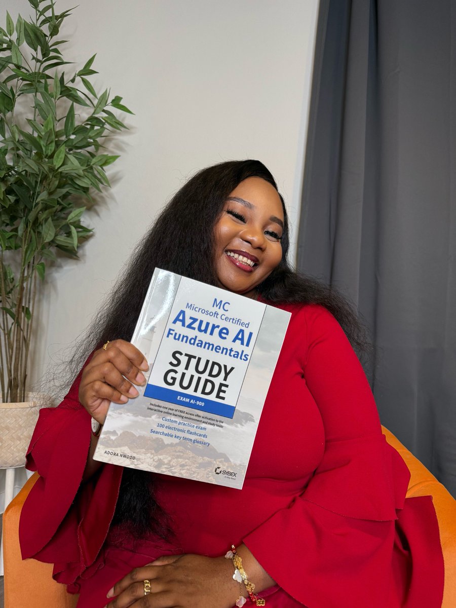 MY FIRST AI BOOK IS HERE 🚨✨

I've written many books. This is officially number 7! But this one is very special to me 🥹💕

It's special because it merges two technical areas I am deeply passionate about: Cloud Computing and Artificial Intelligence 🩵🚀

It's also my second