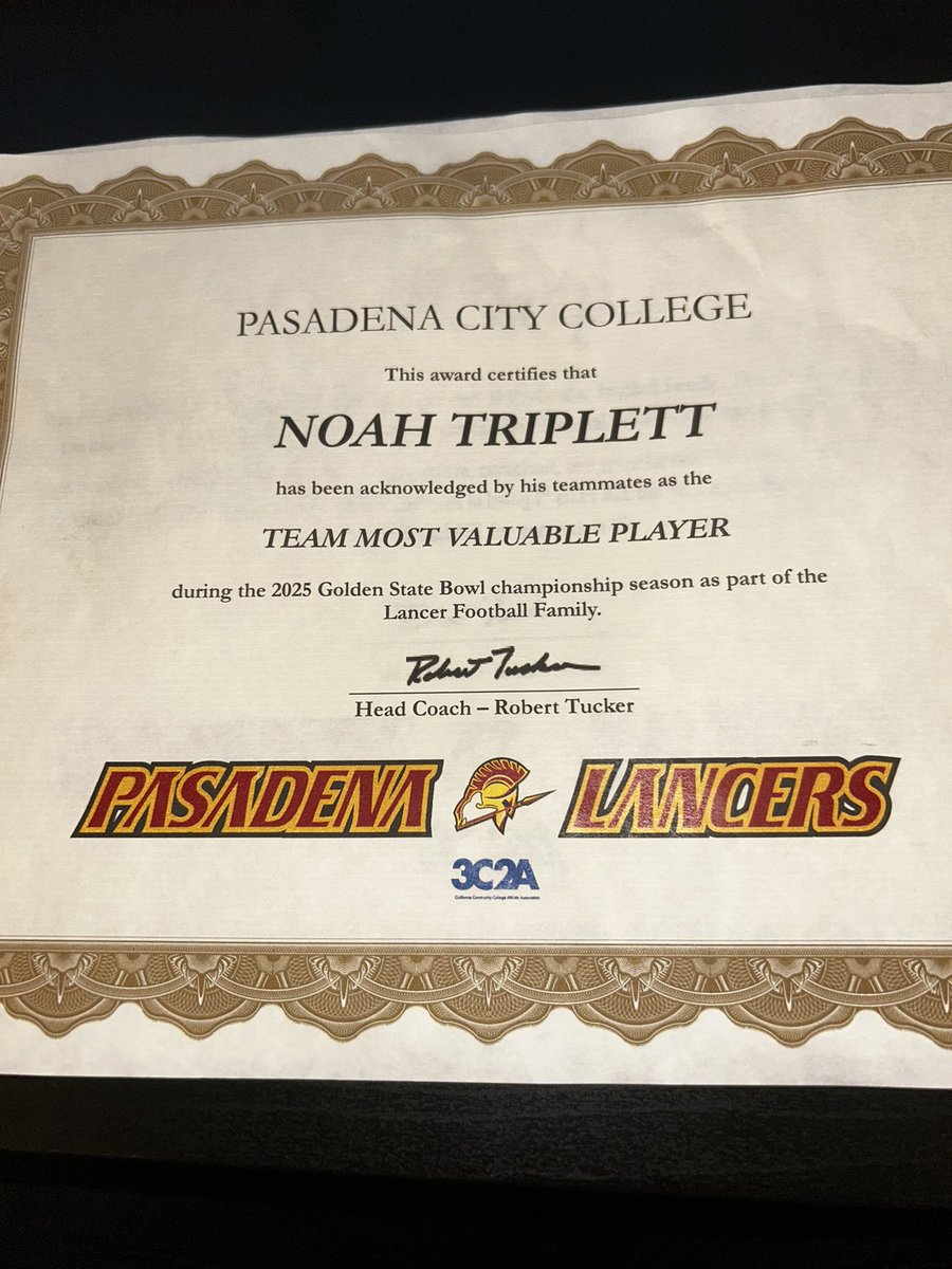 Grateful to be voted team MVP by my teammates. Thankful for a great coaching staff and teammates around me.