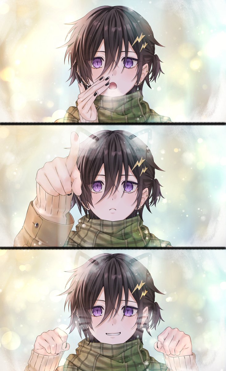 nakure_co's tweet image. ̳^. .^ ̳🧣
#ホロスタWinter2025  #イヅル描いたぞ