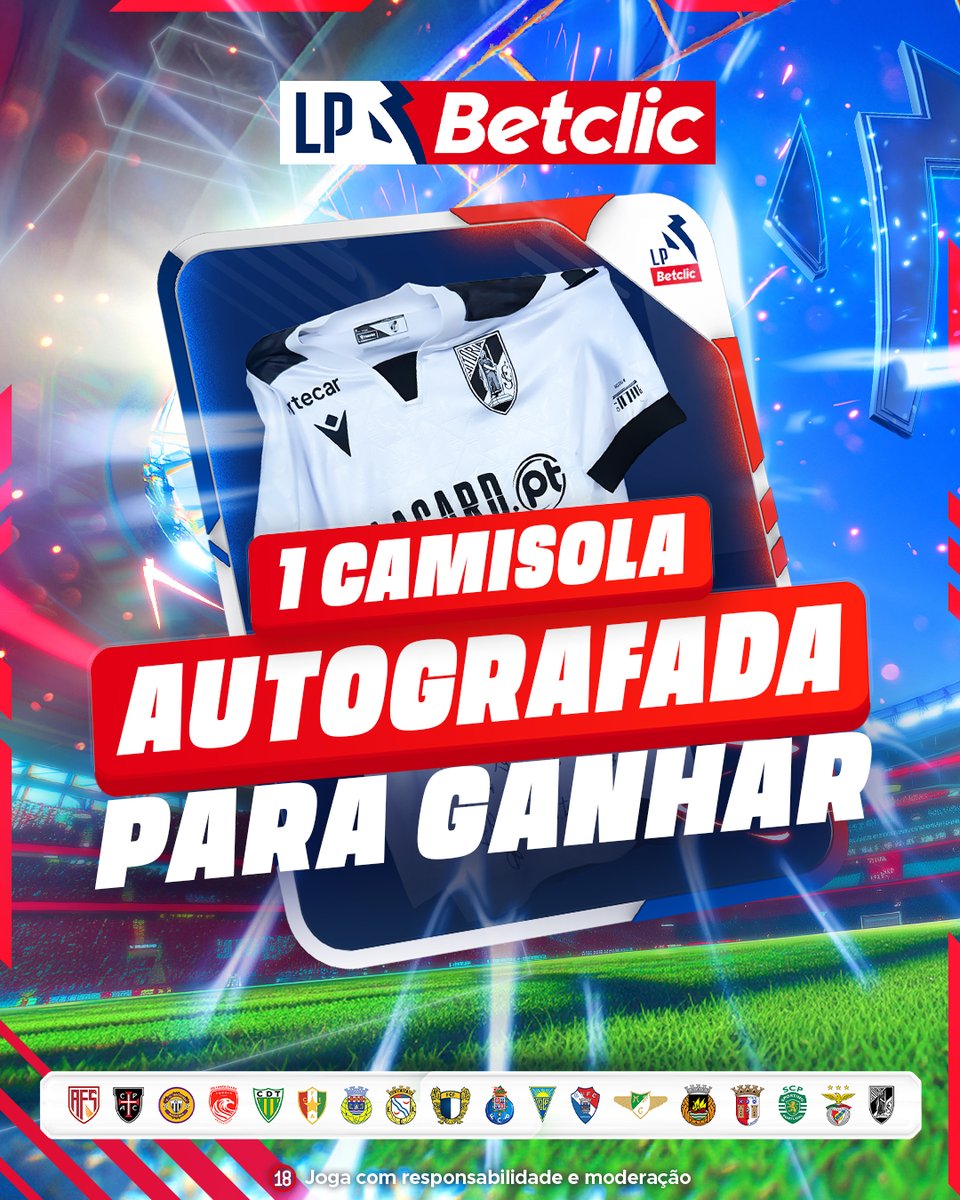 📦⚽ Como estamos cada vez mais perto do Natal, temos duas camisolas autografadas do Vitória SC, uma para ti e outra para dares!

-Segue a <a href="/BetclicPortugal/">Betclic Portugal 🔞</a>
-Dá RT + Like
-Identifica a quem queres dar a outra camisola 

1 comentário por pessoa.
Vencedor anunciado amanhã de manhã.