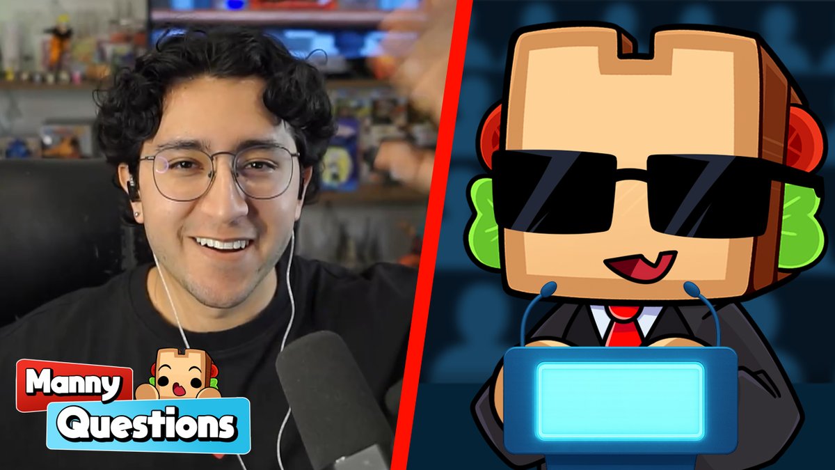 El martes se estrena el primer episodio de MANNY QUESTIONS.

Con un invitado de lujo <a href="/MemoLag_/">MemoLag</a>