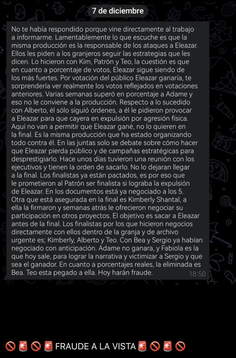 Y lo peor es que dirán: “eso es mentiras” cuando todo es evidente. Pensé que eran diferentes a otros realitys y por eso me enamoraron pero nahaaa. Decepción total <a href="/lagranjavipmx/">La Granja VIP</a> #LaGranjaVIPMX #LaGranjaVIP #FUERAELPATRON #teammuro #fraude #GranjaVip #adalramones #reygrupero