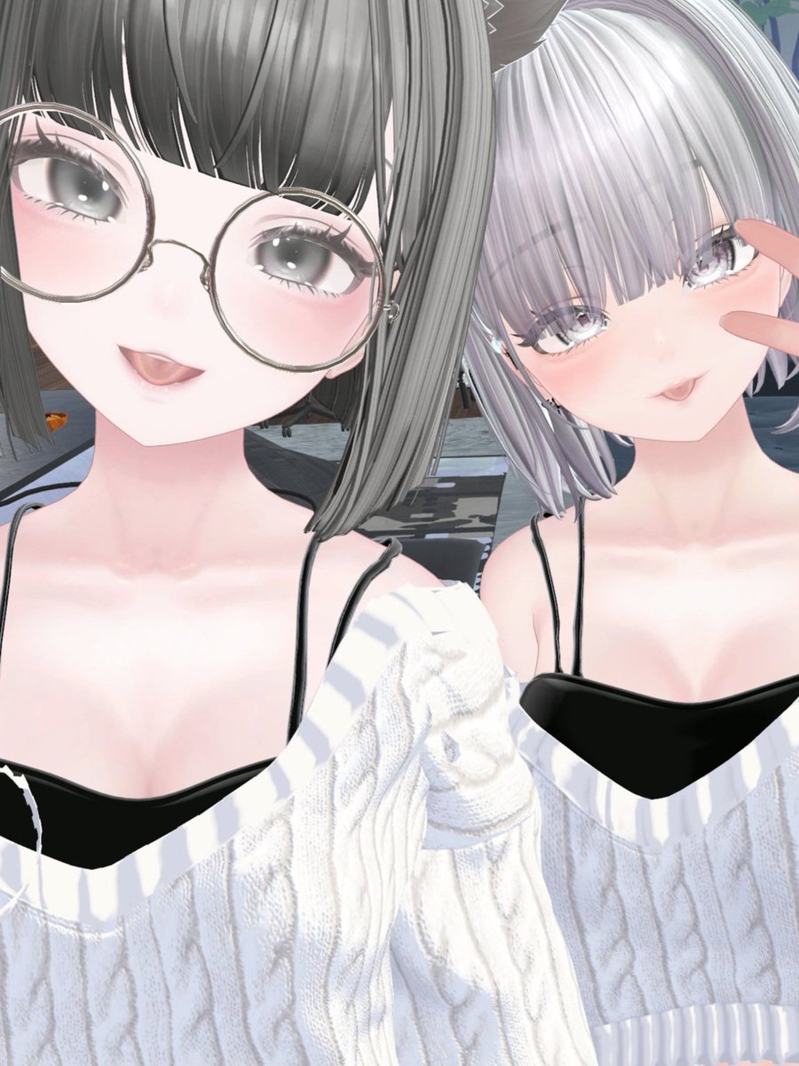 pomepome123123's tweet photo. 😋*#VRChatPhotography #LUMINA_EX #twinning #Overay https://t.co/YoG0LnkC8e