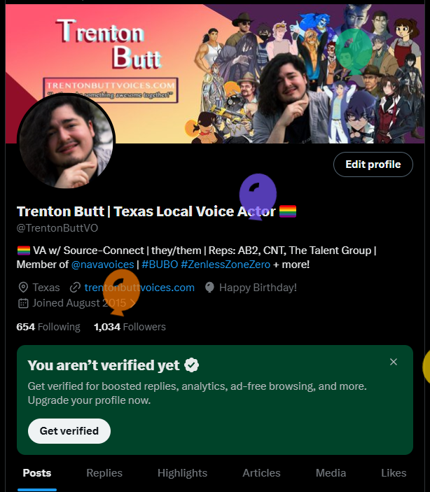 Trenton Butt | Texas Local Voice Actor 🏳️‍🌈 tweet media