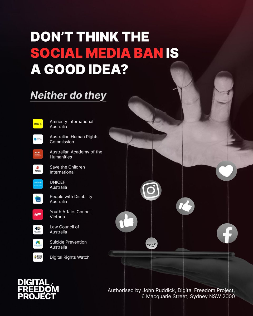 The government claims to have consulted the experts.....
 they just didn't listen to them.

We need to stop this very reckless ban, and we need your help!

Support our High Court challenge, sign the petition, and share far and wide! 
digitalfreedomproject.org.au 

#australia