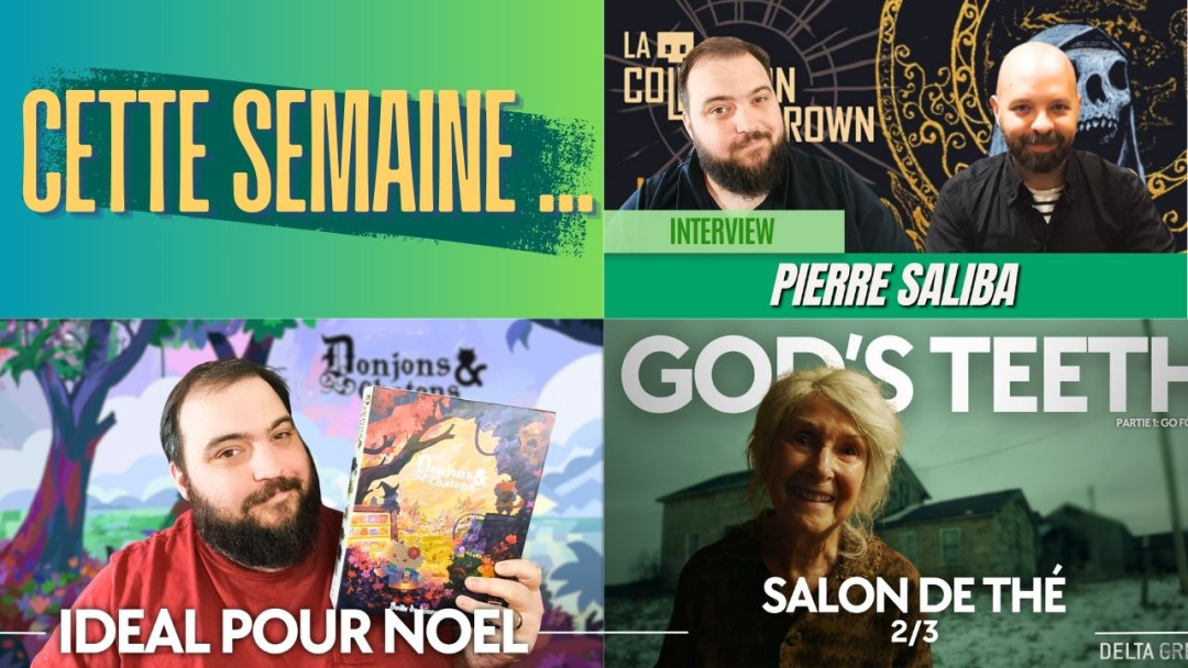 Cette semaine chez Antrerôliste!
- Mardi: présentation d'un cadeau de noël parfait: Donjon et Chaton
- Jeudi: Interview avec Pierre Saliba auteur de la collection MaxBrown
- Vendredi: 2ème épisode de Delta Green!
youtube.com/@AntreRolistes
#jdr