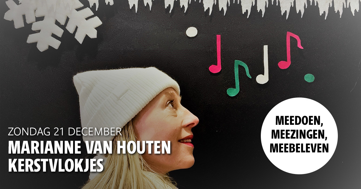 21 december familievoorstelling Kerstvlokjes! Een muzikale kerstshow vol kerstliedjes en een verrassend kerstverhaal met avontuur en interactie. Ga mee met Marianne op kraambezoek en zullen we het vermiste schaapje terugvinden? Haal je tickets op kloosterwoerden.nl!
