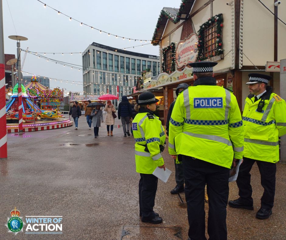 MerseyPolice's tweet image. #WinterOfAction is in full swing across #Merseyside!

This festive season we are committed to tackling crime, reassuring communities, and ensuring our high streets are welcoming and safe for everyone 💙

Together we, along with local councils, and our community partners, will