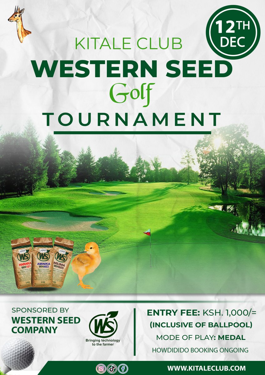 KITALECLUB's tweet photo. #Golf #Golftournament #KitaleClub #Westernseedcompany @WesternSeedcom https://t.co/JQVLwA22YJ