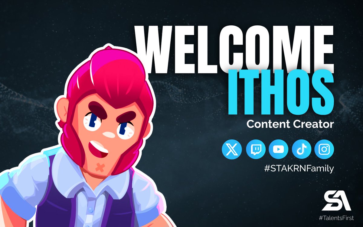 STAKRN_Agency's tweet photo. 🚨Bonne année à tous! Et bienvenu à notre nouveau talent!🚨
Il coche deux cases ✅, celui du Youtuber et du créateur de contenus sur jeux mobiles : Welcome to Ithos que nous aurons le plaisir d'accompagner pour les 12 prochains mois!
#TalentsFirst https://t.co/DVbyIEZP21