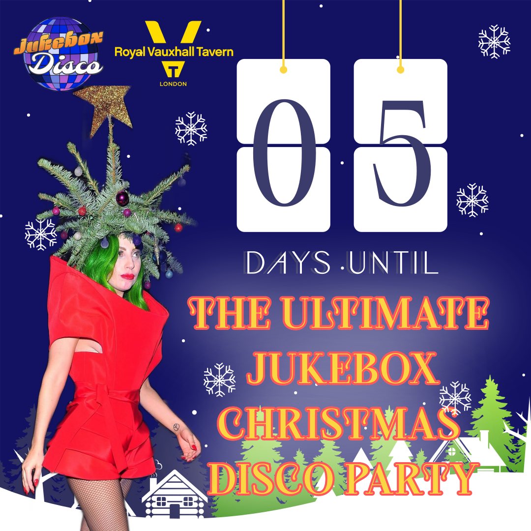 JukeboxDiscoEnt's tweet photo. Only 5 days to go in the countdown to your ULTIMATE JUKEBOX CHRISTMAS DISCO at @thervt THIS SATURDAY!

https://t.co/5SSmN7JGwG https://t.co/R5ihfwUaS1