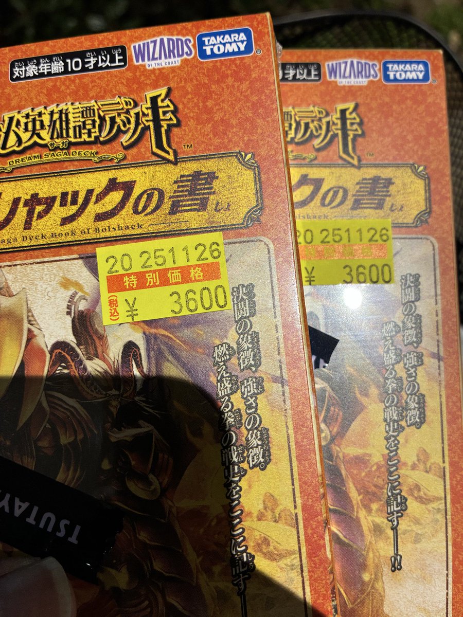 ボルシャックの書が3600円だったので流石に購入 これでボルシャック