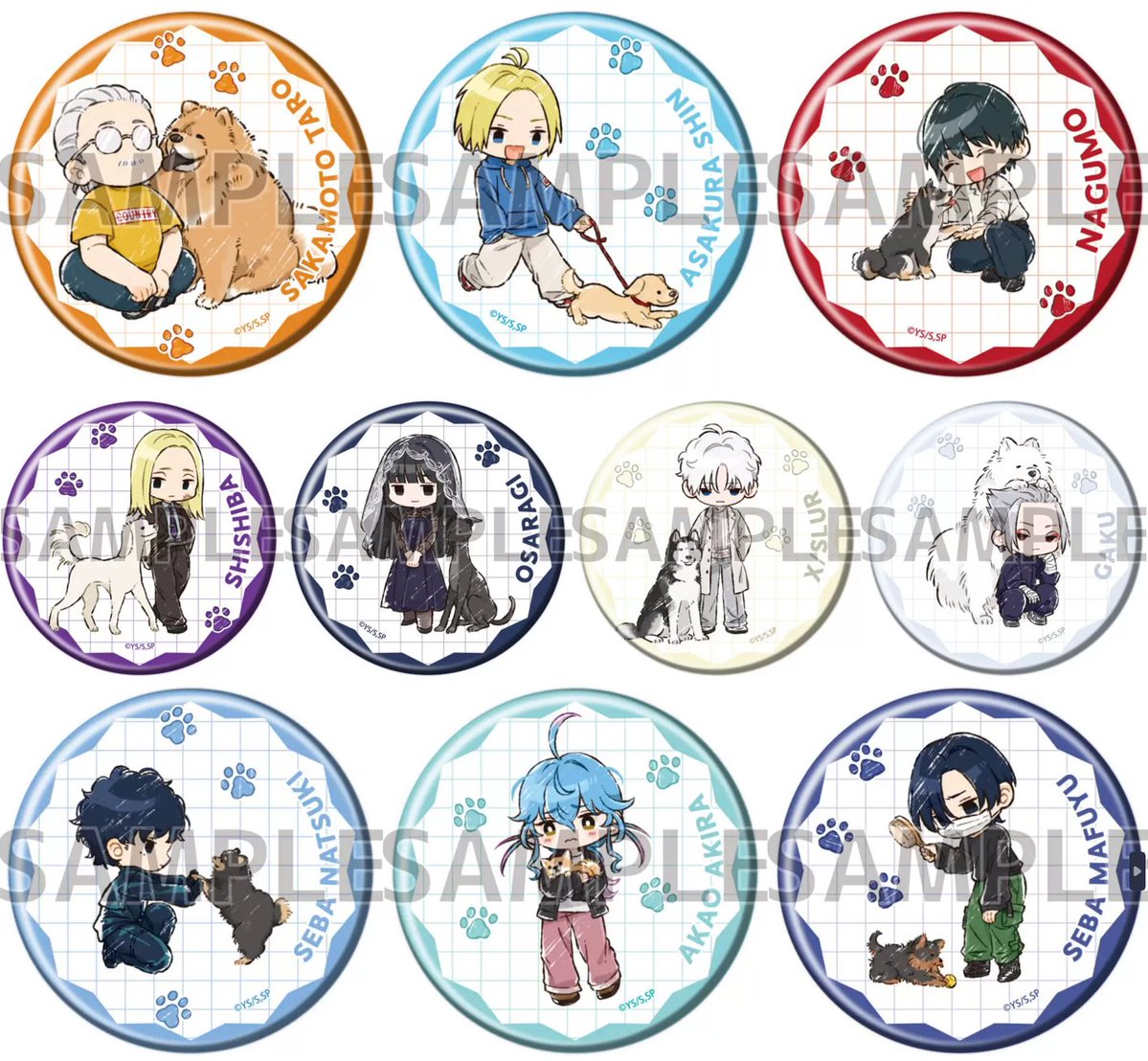 eeo Storeにて予約受付開始！ 缶バッジ「SAKAMOTO DAYS」 犬ver