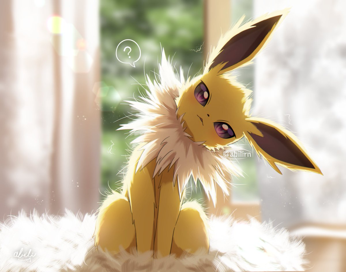 #今年も残りわずかなので今年一番伸びた絵を貼る 
静電気がすごいサンダース