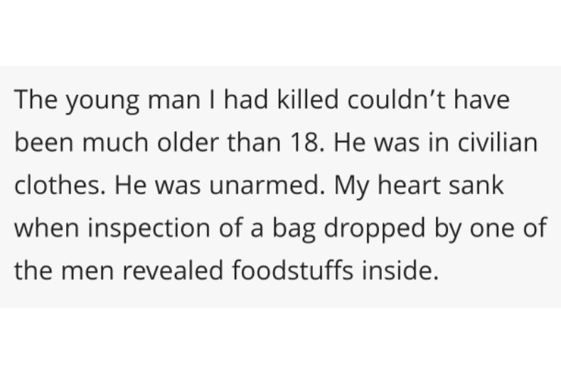 receipts_lol's tweet photo. Holy shit dude, Michael Starr murdered an unarmed starving teenager, wrote an article about it, then apparently forgot about it. https://t.co/NQfLPngCCT