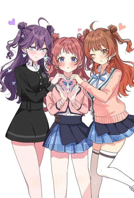 りんさきうめでハーフツインおそろ