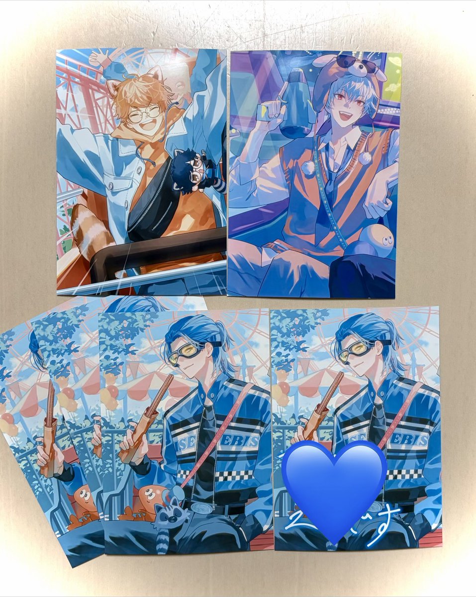 えびすくん4枚も出てくれた上にサインまで付いていて、びっくりして