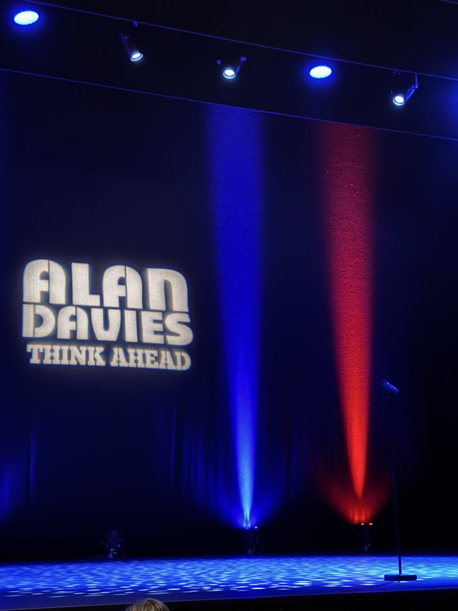 I want to be sorry my friends friend hurt herself and can’t go and I got a free ticket. And I am…like deep, deep down. <a href="/alandavies1/">Alan Davies</a>