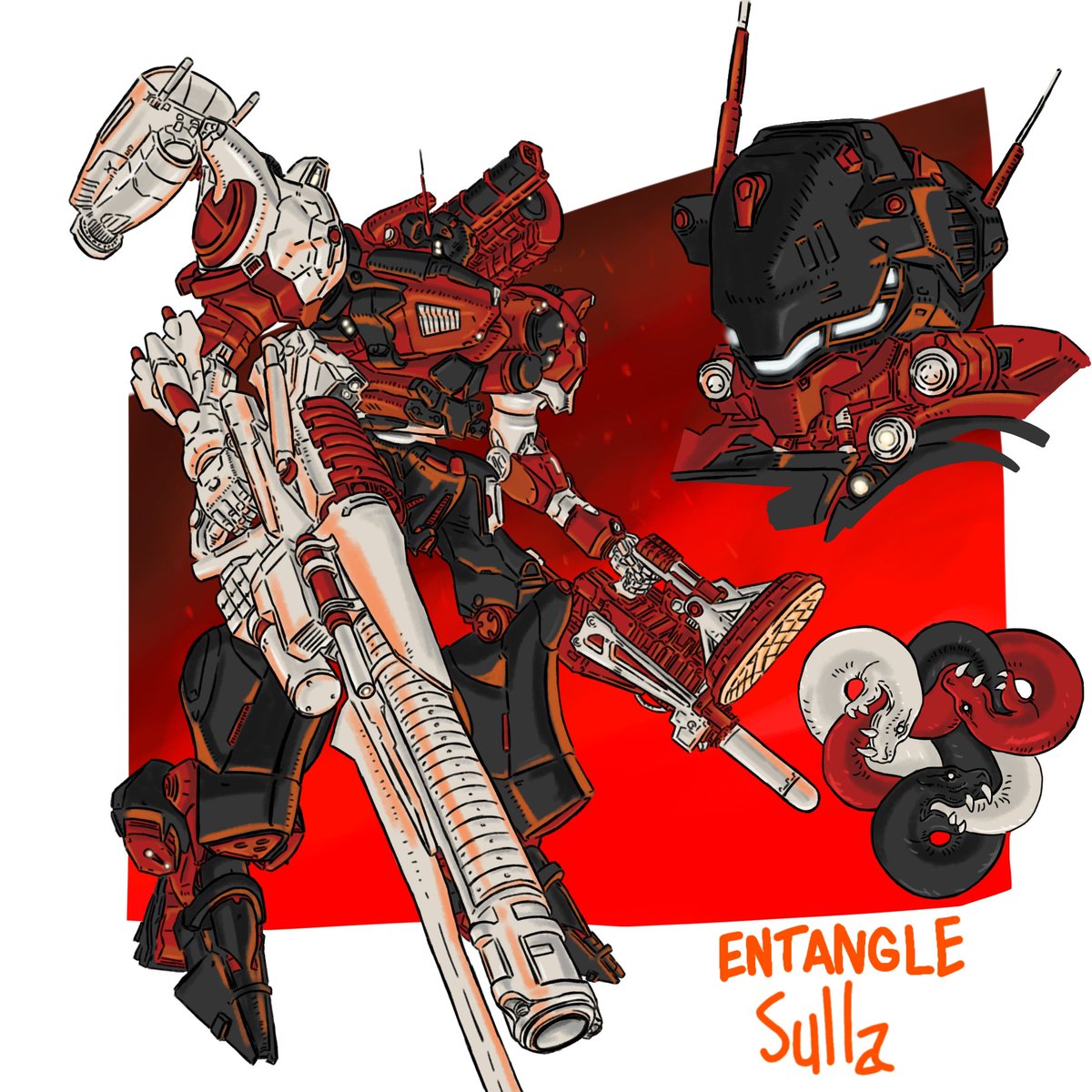 #今年も残りわずかなので今年一番伸びた絵を貼る
あけおめ絵のENTANGLEでした😆