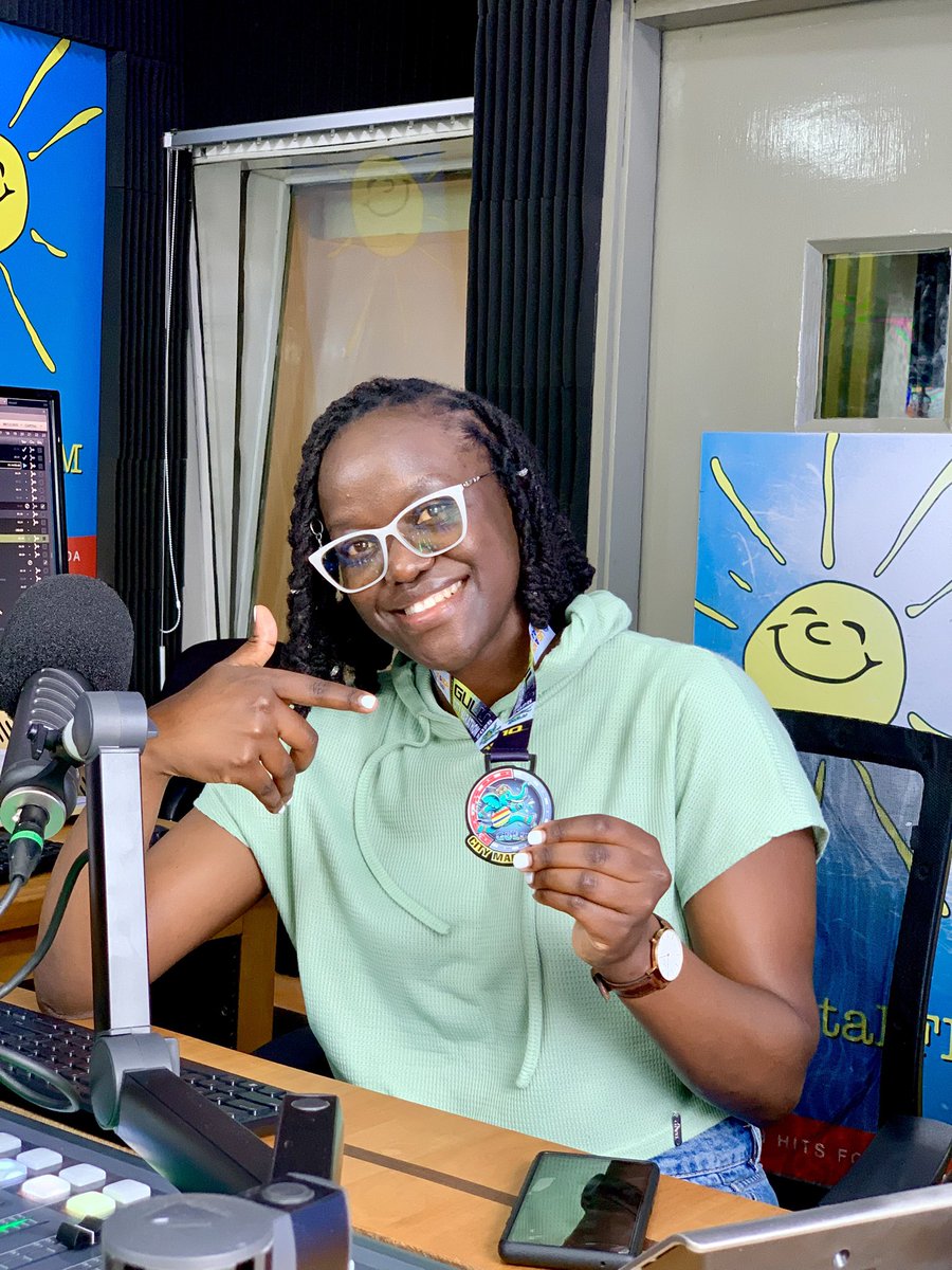 CapitalFMUganda's tweet photo. #Consolate came in winning today and trust me, she’s not talking to anyone.
Say “hey” and boom
she’s already flashing that medal in your face #CapitalFM https://t.co/Cyc74Nb4Rg
