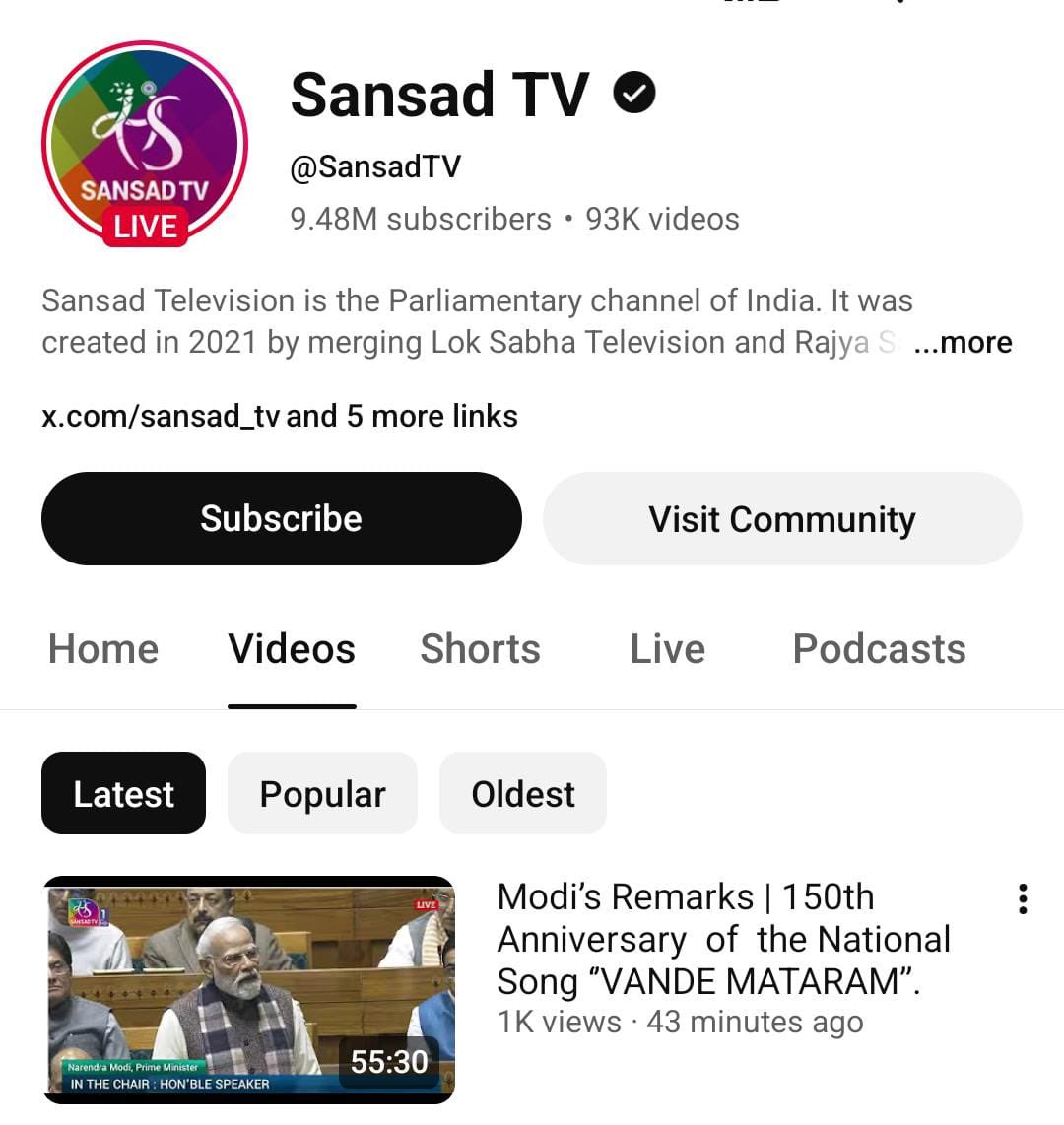संसद टीवी पर प्रधानमंत्री मोदी का भाषण अपलोड हुआ है . 

टाइटल है- Modi’s Remarks 🙄

भाई प्रधानमंत्री हैं. कुछ तो मर्यादा रखते 

<a href="/sansad_tv/">SansadTV</a>