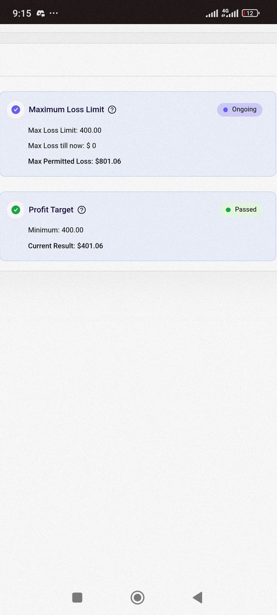After passing the <a href="/FundedNext/">FundedNext</a> prop firm phase one Stellar Lite account...

Phase 2 next but I haven't gotten the email notifications to show that the account has been passed successfully