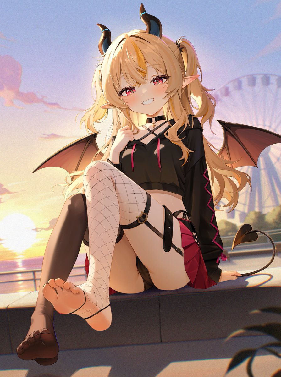 _doremo's tweet image. レモンちゃん

#女の子 #オリキャラ #悪魔 #黒タイツ #創作キャラ