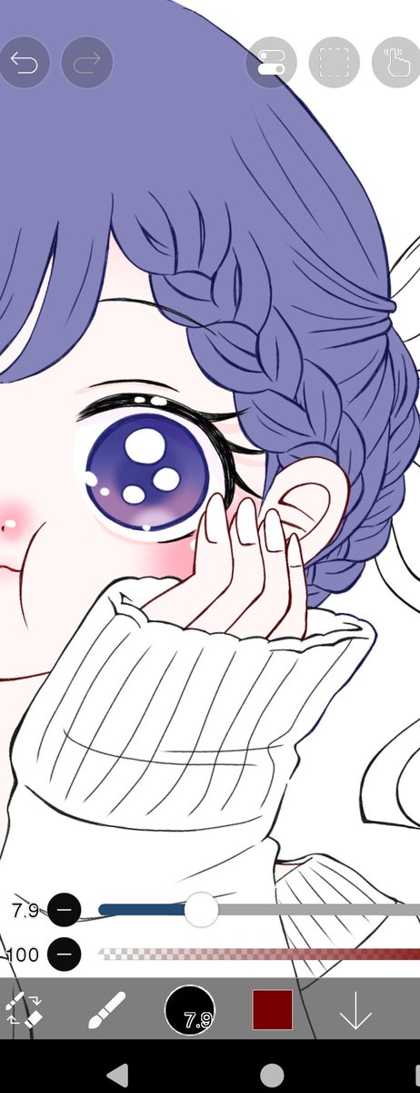 今日のお休みはご依頼頂いた絵を 書いておりました ᝰ✍🏻 めちゃ