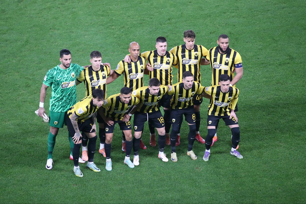 Great win yesterday, 
100 games with AEK ! 🟡⚫️
Pride and gratitude to wear this jersey. 
Focus on thursday. 
#AEK #SergentMoukou 🫡