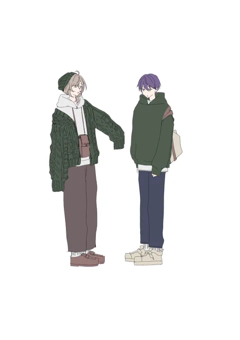 パーカーの叶くんともちさん