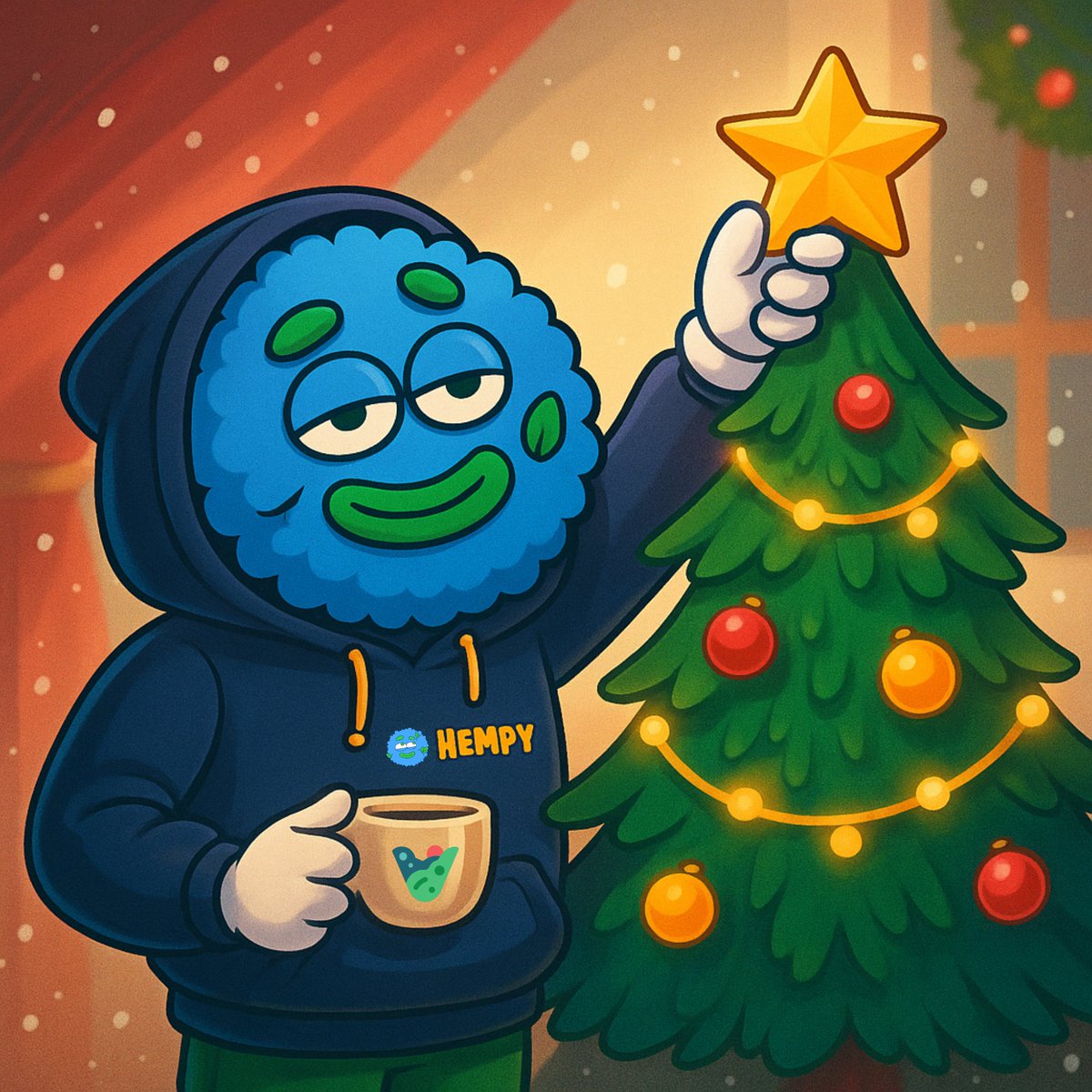 🌲 $HEMPY's already digging through the Christmas box and untangling lights ✨

🎁 Been working hard with <a href="/valley_dao/">ValleyDAO</a> behind the scenes to bring you something special real soon, consider this your first little hint!