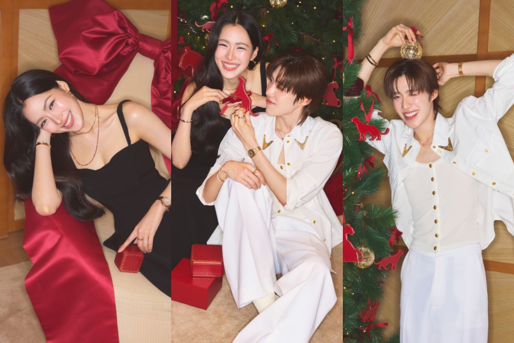 Did someone say double trouble?👀Certified besties #LinglingKwong and #PPKrit kick off the festive season in #Cartier's End of Year Campaign.🫶

Tap for more celeb campaigns to know.
harpersbazaar.com.sg/celebrity/must…
.
.
.
#harpersbazaarsg #พีพีกฤษฏ์ #หลิงหลิงคอง