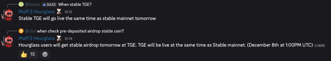 . <a href="/stable/">Stable</a> 往币安打了1亿代币（1%总量），还是币安厉害，管你是谁，都得上贡😂

另外，上次存款的合作方 <a href="/hourglasshq/">Hourglass</a> 的管理员在DC确认了存款有 <a href="/stable/">Stable</a> 空投，不知道啥时候出查询，赶紧啊！