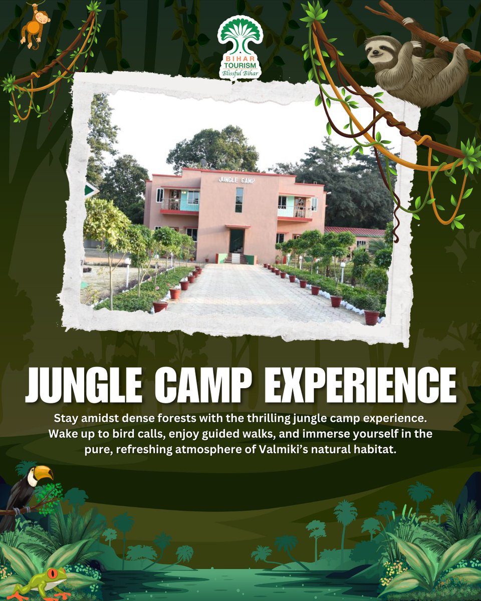 TourismBiharGov's tweet photo. Valmiki Nagar offers the perfect location for a adventures.Unfold this and explore the vibe, the trails, and the treasures waiting just around the corner.
#ValmikiNagar #BiharTourism #Bihar #Blissfulbihar #AdventureEscape #NatureVibes #HiddenTreasures #AdventureTrails #IncredibleIndia #ExploreMore
@tourismgoi @singh_loke34264 @ArunshankarP @incredibleindia