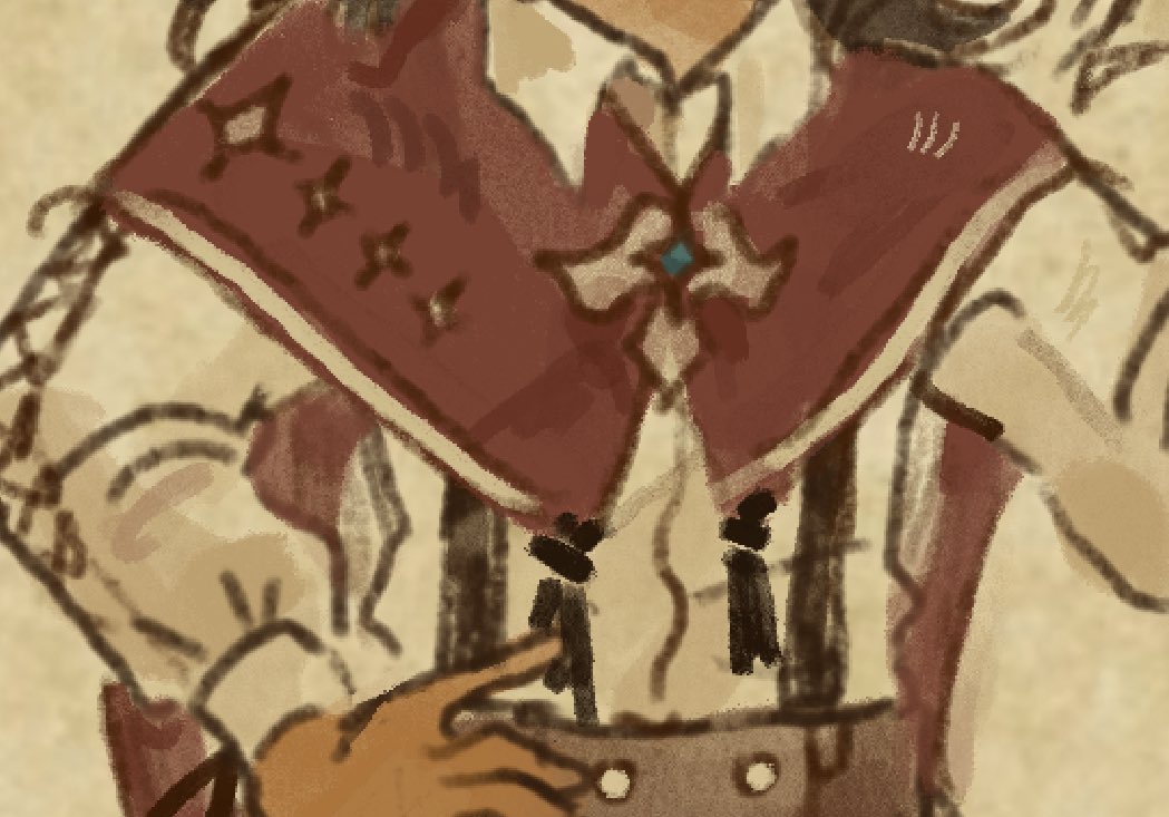 NOTsofwindi's tweet image. They still have the cape by the way. it’s in a very distinct shade of red. i just didn’t include it considering i don’t draw it as often as i used to