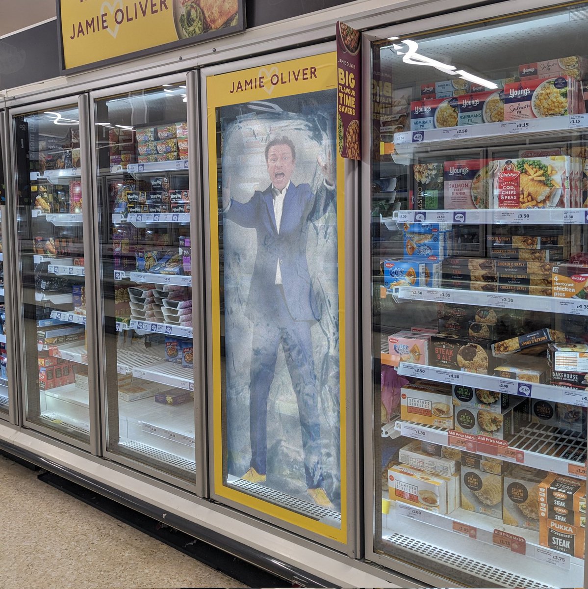 What a find in <a href="/sainsburys/">Sainsbury's</a> this morning - a great price for a whole Jamie Oliver. Should feed most of the family for Christmas I reckon