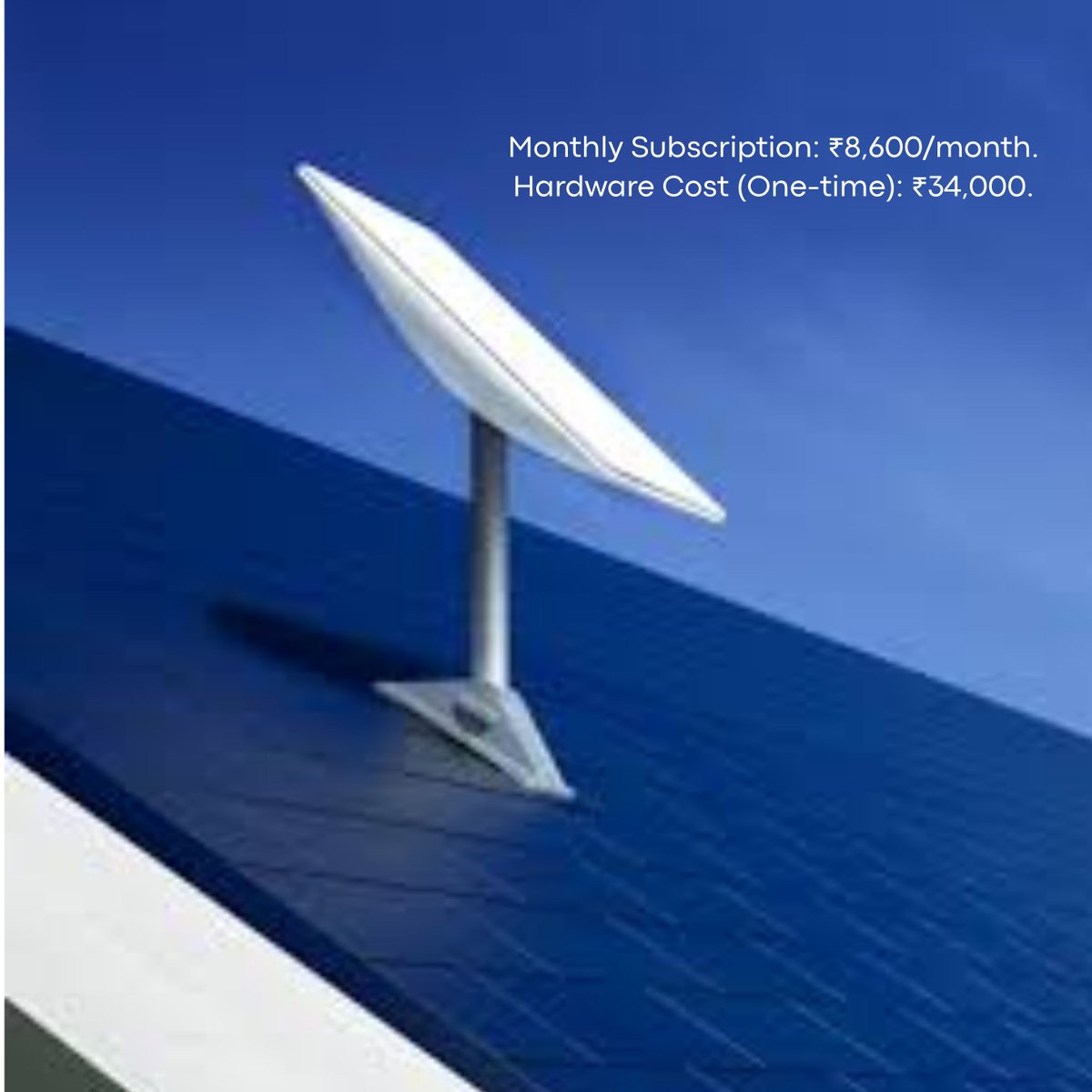 techpp's tweet image. #Starlink confirms India pricing with ₹8,600 monthly plan and ₹34,000 hardware kit 

The plan includes unlimited data, near-100% uptime, and a 30-day trial. The hardware kit comes with the dish, Wi-Fi router, power unit, and cables. Full rollout is expected in early 2026