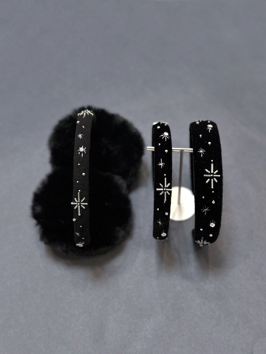 イヤーマフが欲しい！とお客様からお声を頂き、カチューシャと同じ