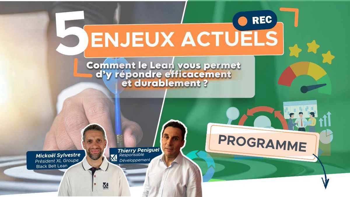 [𝐒𝐀𝐕𝐄 𝐓𝐇𝐄 𝐃𝐀𝐓𝐄] 📅 📌
 
💻Web-conférence "5 enjeux stratégiques actuels : Comment le Lean vous permet d’y répondre efficacement et durablement ?"
 
👉Inscrivez-vous dès maintenant : xl-consultants.com/evenements/5-e…