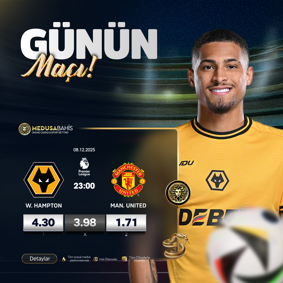 ⚡ Betstrong

🎯 GÜNÜN MAÇI:
⚽ Wolverhampton 🆚 Manchester United | 23:00 | Premier League
Betstrong’da güçlü tahminlerin zamanı! ⚽🔥
👉 dub.sh/8000tldenemebo…
#Betstrong #PremierLeague #Wolves #ManUnited