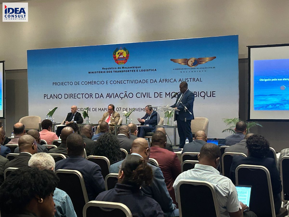 IDEACONSULTInt's tweet image. Validation Nationale du Plan Directeur d'Aviation Civile du Mozambique

🔗 Consulter la fiche du projet : shorturl.at/Jvzoo
🔗 Lire un article de presse : shorturl.at/sZdZD
 
#IDEACONSULTInternational #AviationCivile #BM #Tunisie #Mozambique #GroupeSTUDI