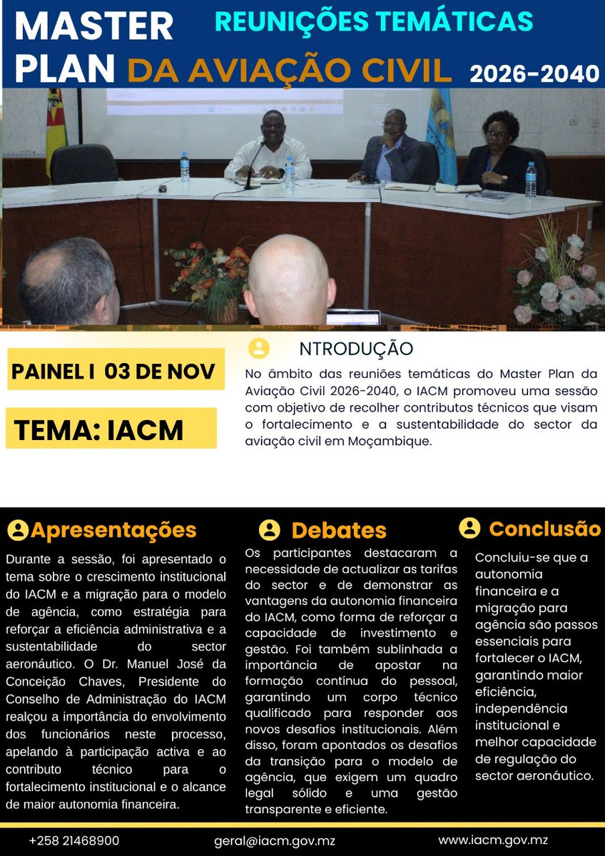 IDEACONSULTInt's tweet image. Validation Nationale du Plan Directeur d'Aviation Civile du Mozambique

🔗 Consulter la fiche du projet : shorturl.at/Jvzoo
🔗 Lire un article de presse : shorturl.at/sZdZD
 
#IDEACONSULTInternational #AviationCivile #BM #Tunisie #Mozambique #GroupeSTUDI