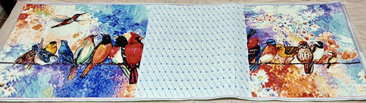 150cm鳥さん進捗です🦜 3分の2くらいは終わったかなぁ🥹 完成したら何