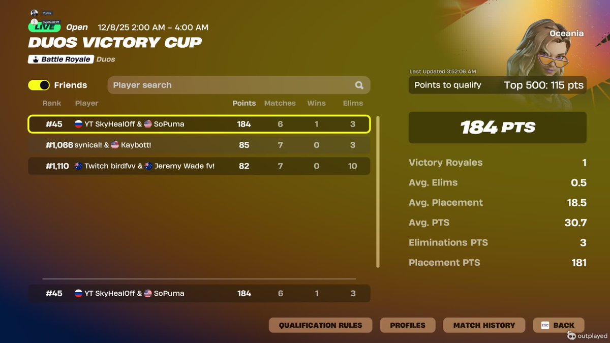 Qualed Oce Duo Vcc W/ <a href="/TwitchL3vsn/">SkyHealOff</a>