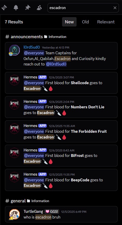 Escadron tweet media