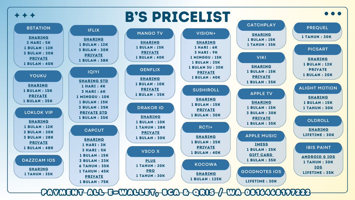 Ready langsung copas! 

☎️: wa.me/62816468197222
Proof: t.me/bielbeeproof 3000+ order