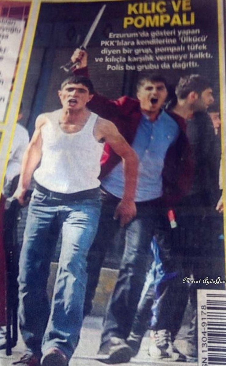 Eski Ülkücüler de manşet oluyordu pkklılara pompalı tüfek ve kılıçla saldırınca hey gidi günler hey