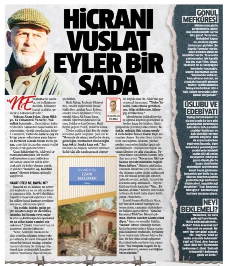 "Bilinmez hangi aralıkta, gelecek olan beklenmektedir..."
<a href="/milligazetecom/">Millî Gazete</a>