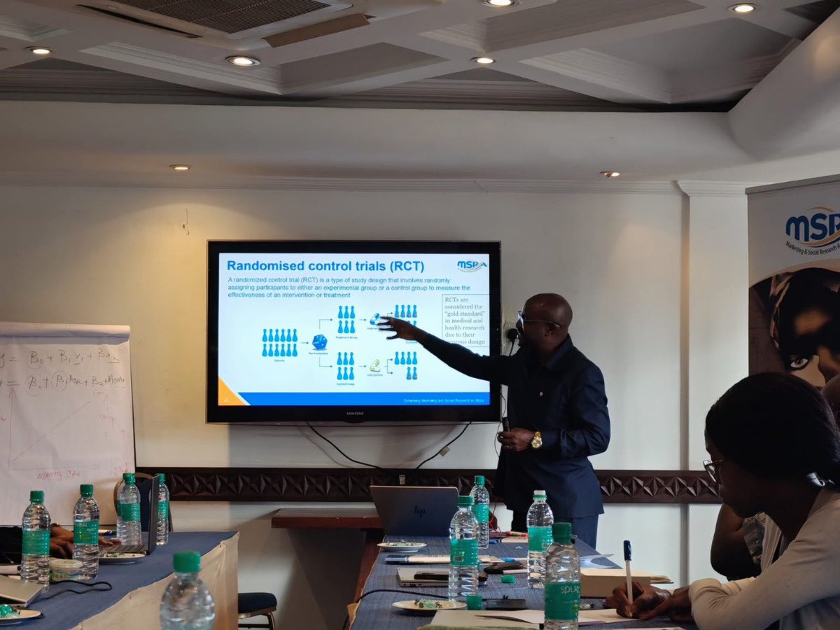 As part of the Social Research Methods (Level 2) module, led by Samuel Muthoka, participants explored advanced research designs, including Randomised Control Trials (RCTs).

An RCT is a method used to determine whether a particular intervention or program actually works.
