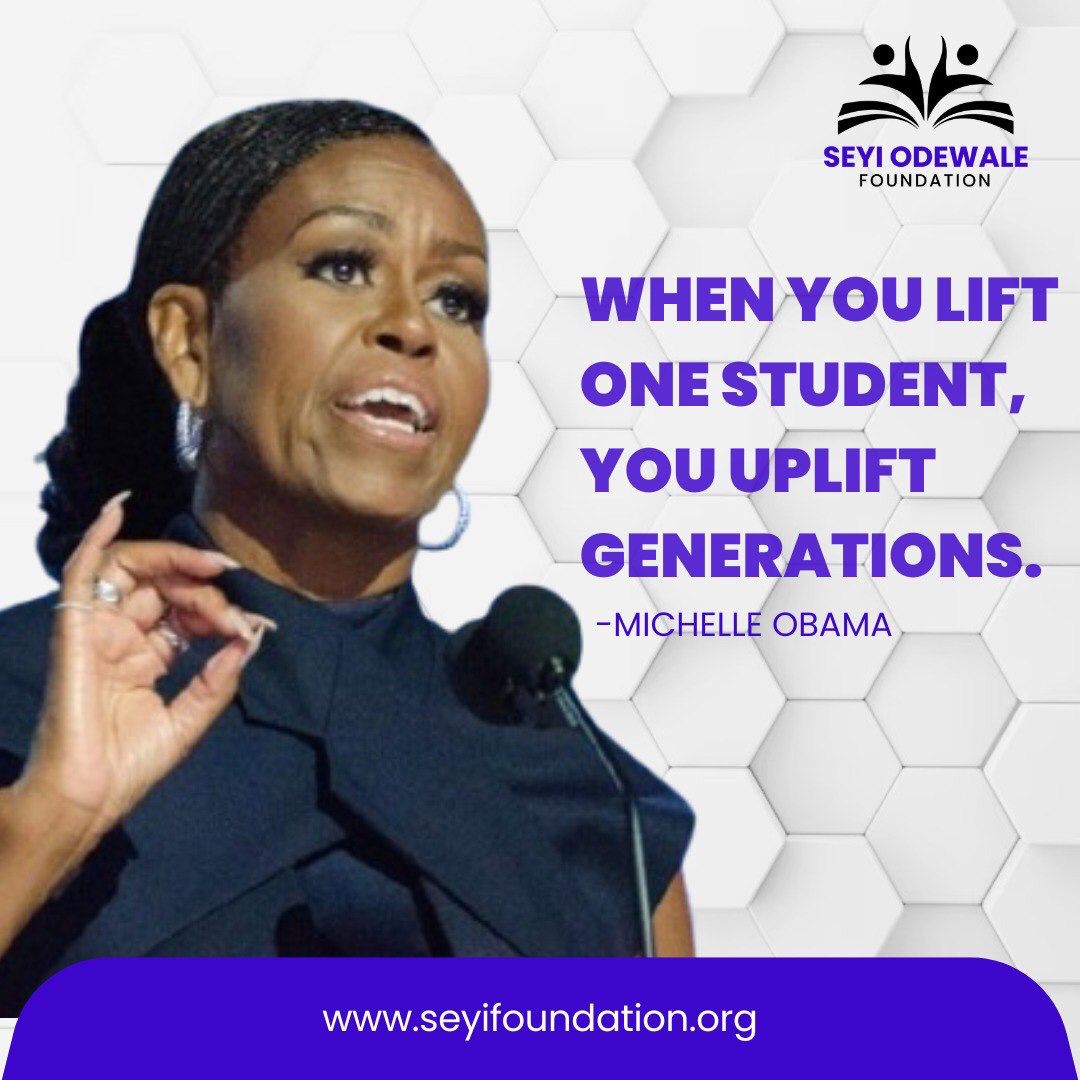 SeyiOfoundation's tweet photo. Education creates ripples of hope far beyond one student.
Together, weโre building brighter futures one scholar at a time.
Learn more & support a scholar: https://t.co/5KA2FJowcM
#SeyiOdewaleFoundation #MotivationalMonday #EducationForAll #SupportAScholar #ChangeLives https://t.co/t8My4U09Z7
